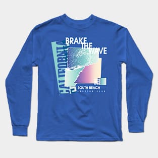 California Beach summer waves Long Sleeve T-Shirt